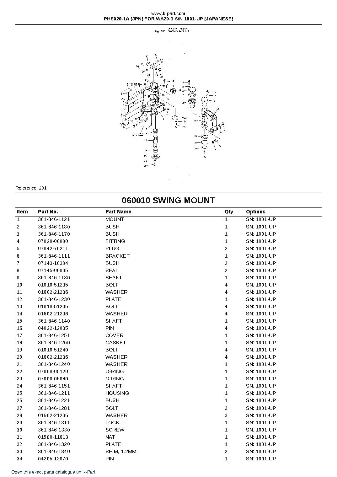 PHS020-1A (JPN) FOR WA20-1 S/N 1001-UP (JAPANESE) – sample page 8 PHS020-1A (JPN) FOR WA20-1 S/N 1001-UP (JAPANESE) – sample page 8