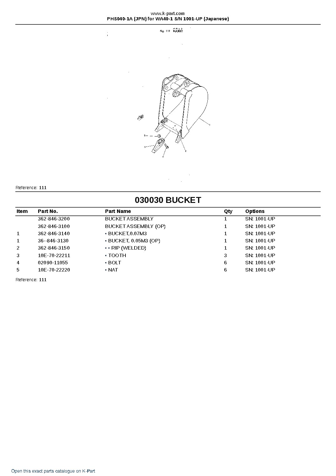 PHS040-1A (JPN) for WA40-1 S/N 1001-UP (Japanese) – sample page 4 PHS040-1A (JPN) for WA40-1 S/N 1001-UP (Japanese) – sample page 4