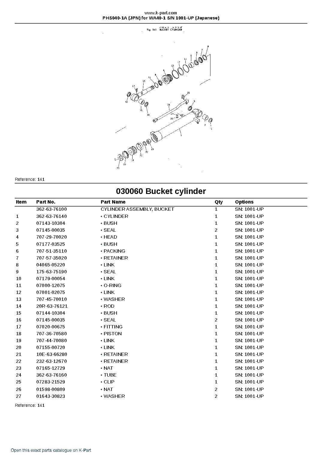 PHS040-1A (JPN) for WA40-1 S/N 1001-UP (Japanese) – sample page 7 PHS040-1A (JPN) for WA40-1 S/N 1001-UP (Japanese) – sample page 7