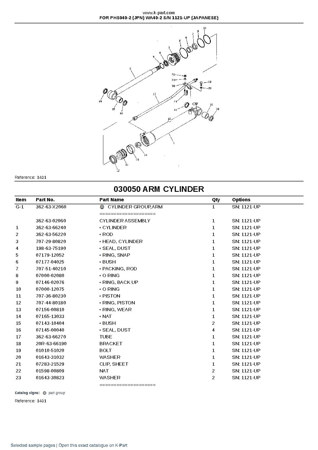 FOR PHS040-2 (JPN) WA40-2 S/N 1121-UP (JAPANESE) – sample page 6
