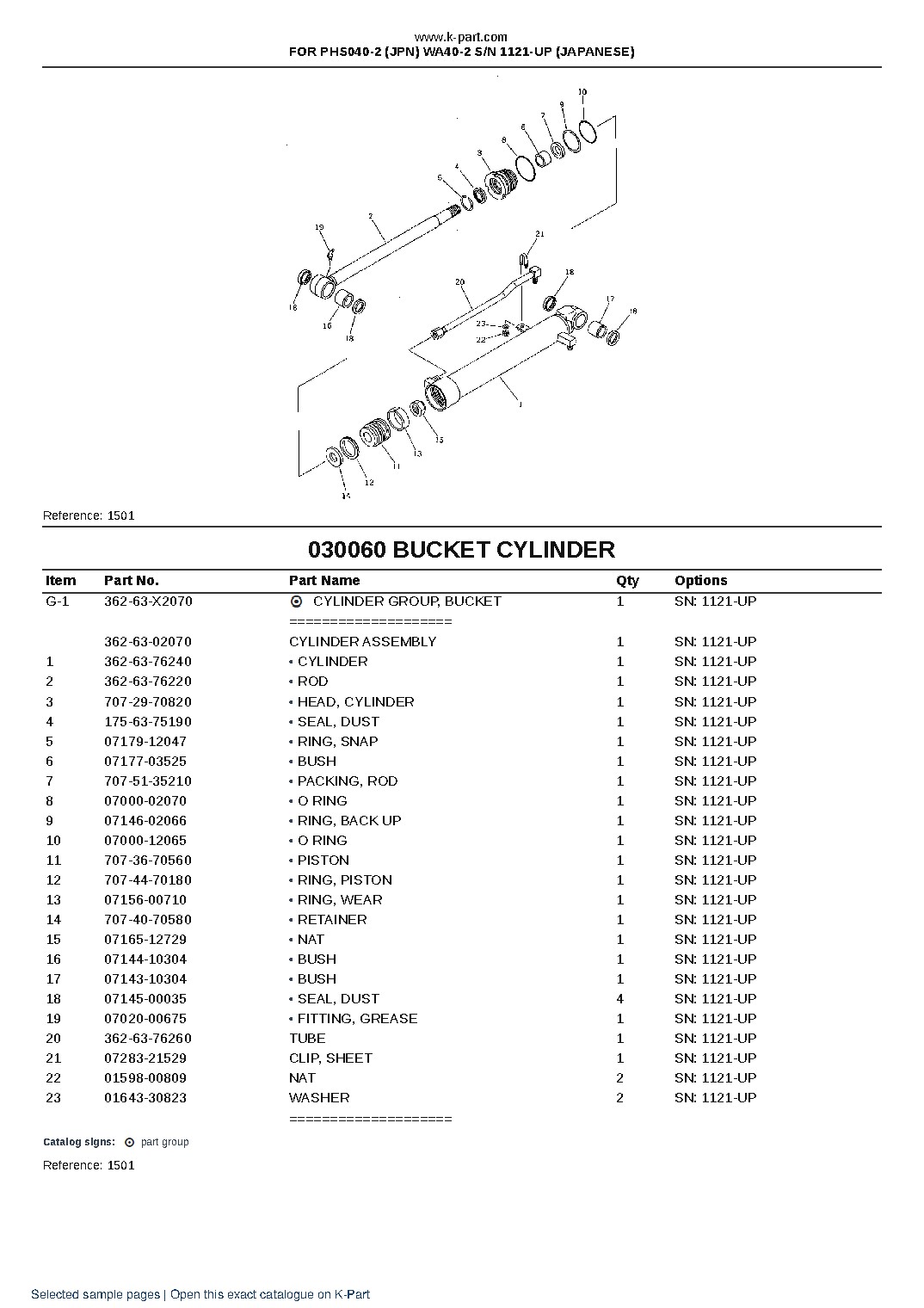 FOR PHS040-2 (JPN) WA40-2 S/N 1121-UP (JAPANESE) – sample page 7