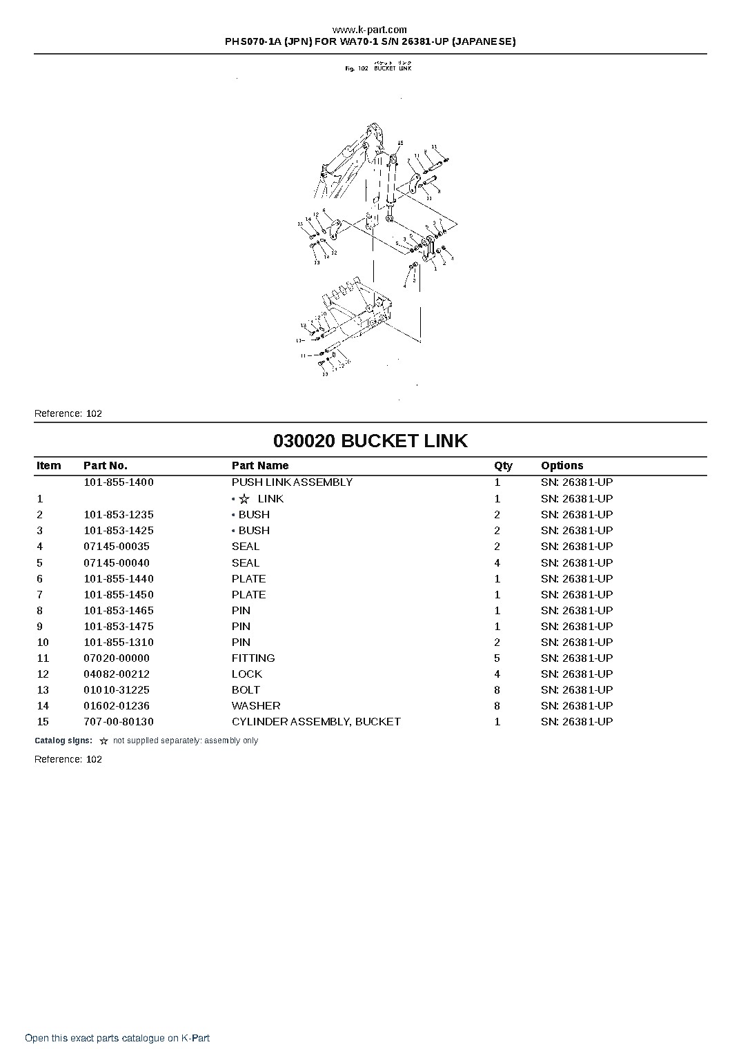 PHS070-1A (JPN) FOR WA70-1 S/N 26381-UP (JAPANESE) – sample page 3 PHS070-1A (JPN) FOR WA70-1 S/N 26381-UP (JAPANESE) – sample page 3