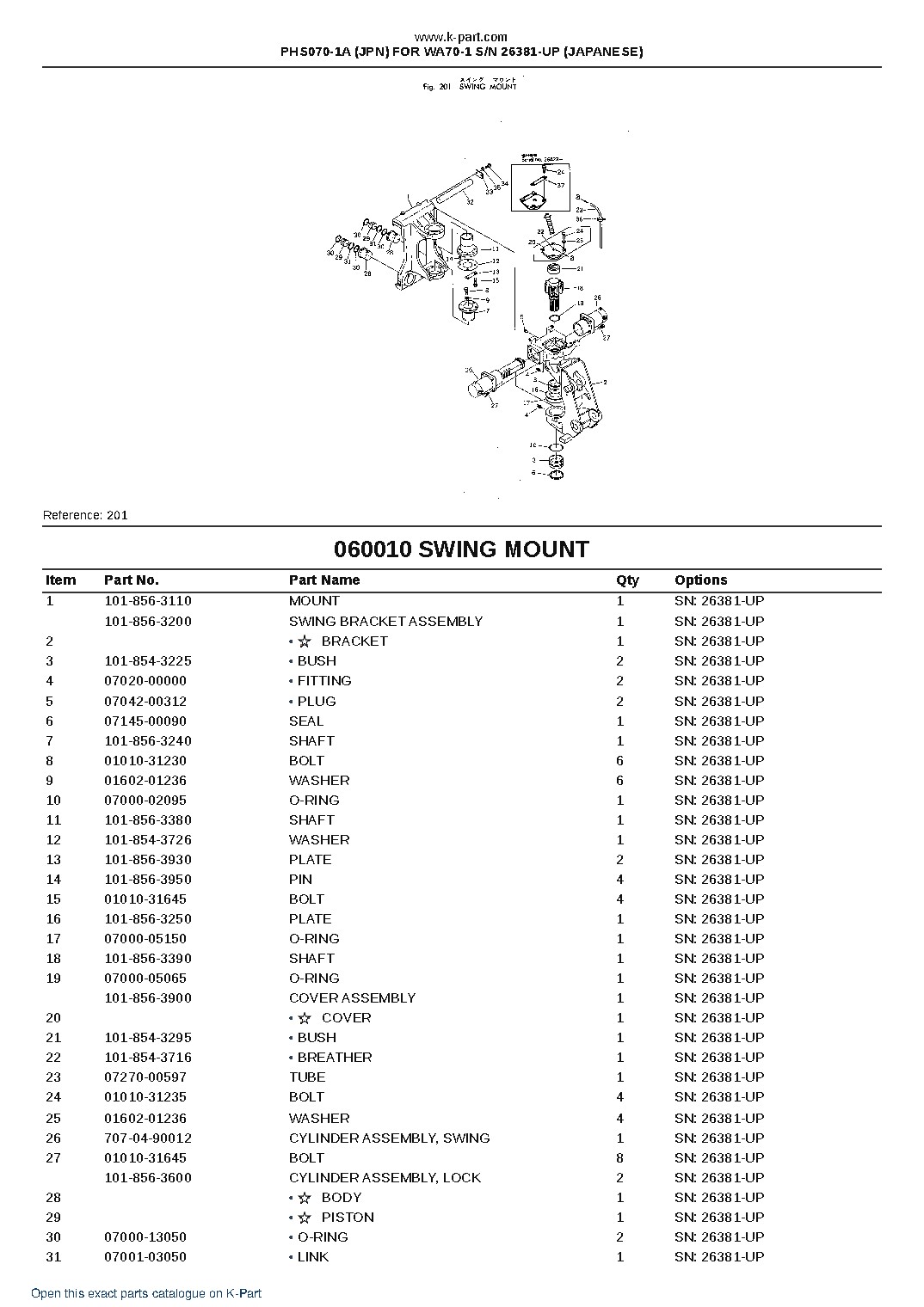 PHS070-1A (JPN) FOR WA70-1 S/N 26381-UP (JAPANESE) – sample page 8 PHS070-1A (JPN) FOR WA70-1 S/N 26381-UP (JAPANESE) – sample page 8