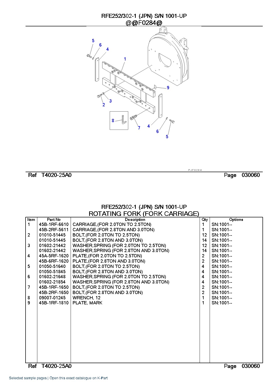 RFE252/302-1 (JPN) S/N 1001-UP – sample page 9 RFE252/302-1 (JPN) S/N 1001-UP – sample page 9