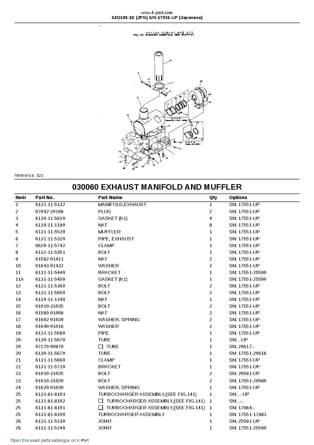 S4D105-1E (JPN)  S/N 17551-UP (Japanese) – sample page 8