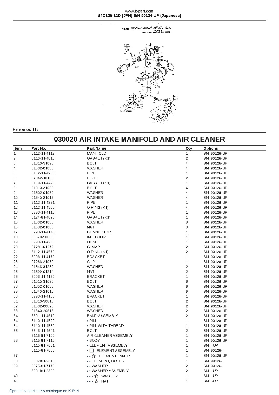 S4D120-11D (JPN) S/N 90126-UP (Japanese) – sample page 3 S4D120-11D (JPN) S/N 90126-UP (Japanese) – sample page 3