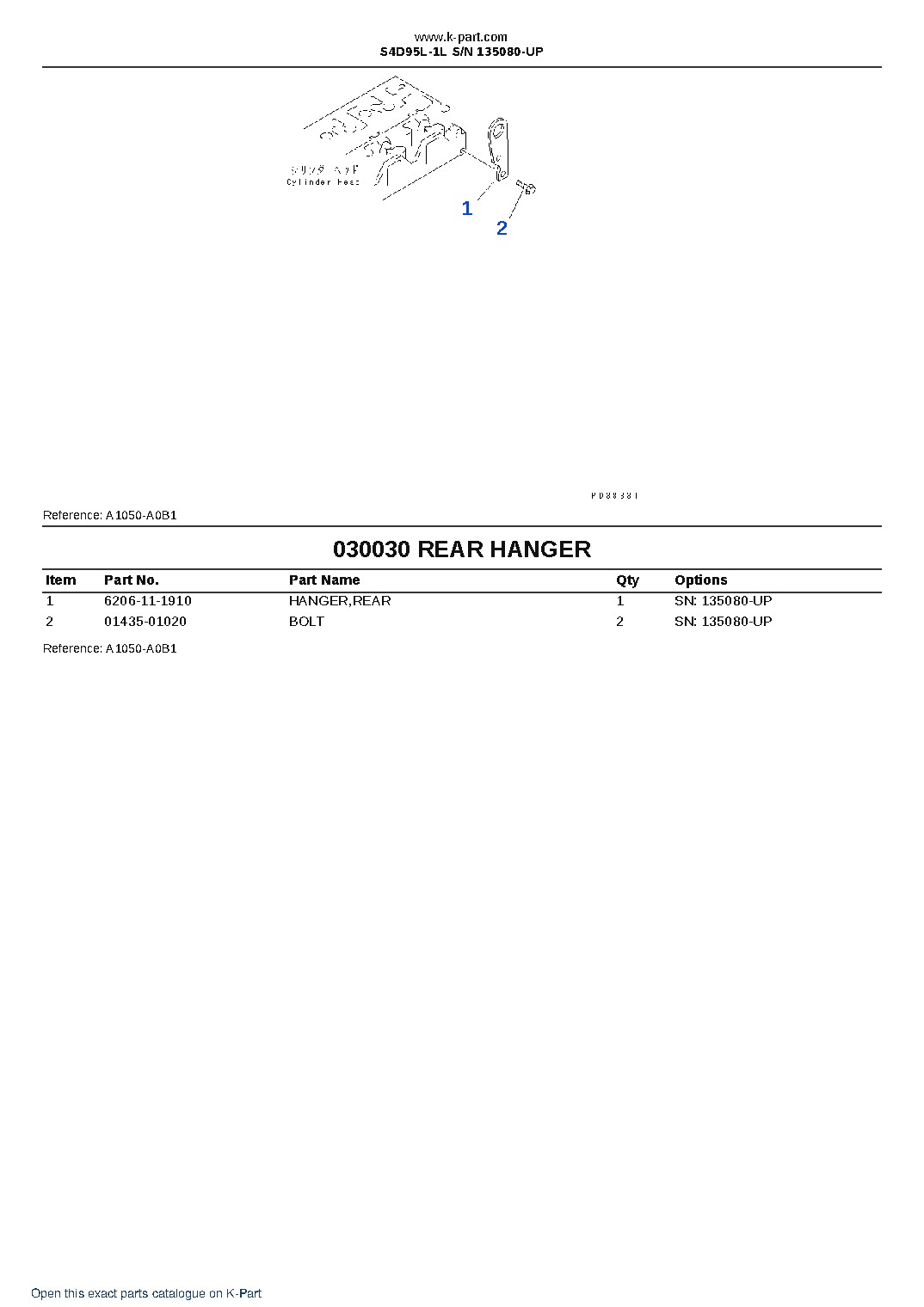 S4D95L-1L S/N 135080-UP – sample page 3 S4D95L-1L S/N 135080-UP – sample page 3