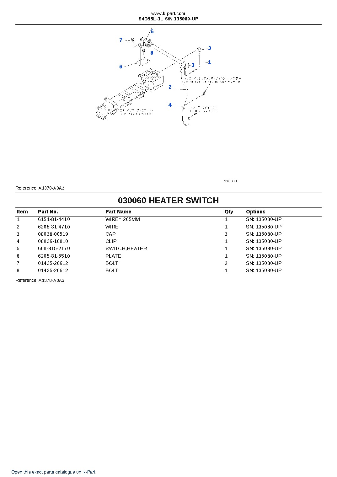 S4D95L-1L S/N 135080-UP – sample page 6 S4D95L-1L S/N 135080-UP – sample page 6