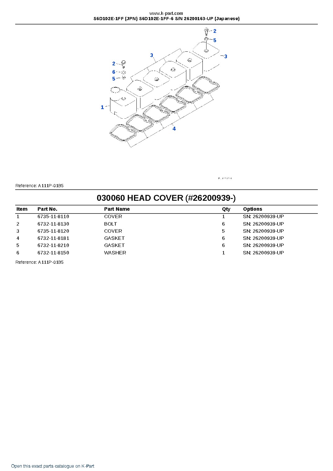 S6D102E-1FF (JPN) S6D102E-1FF-6 S/N 26200163-UP (Japanese) – sample page 7