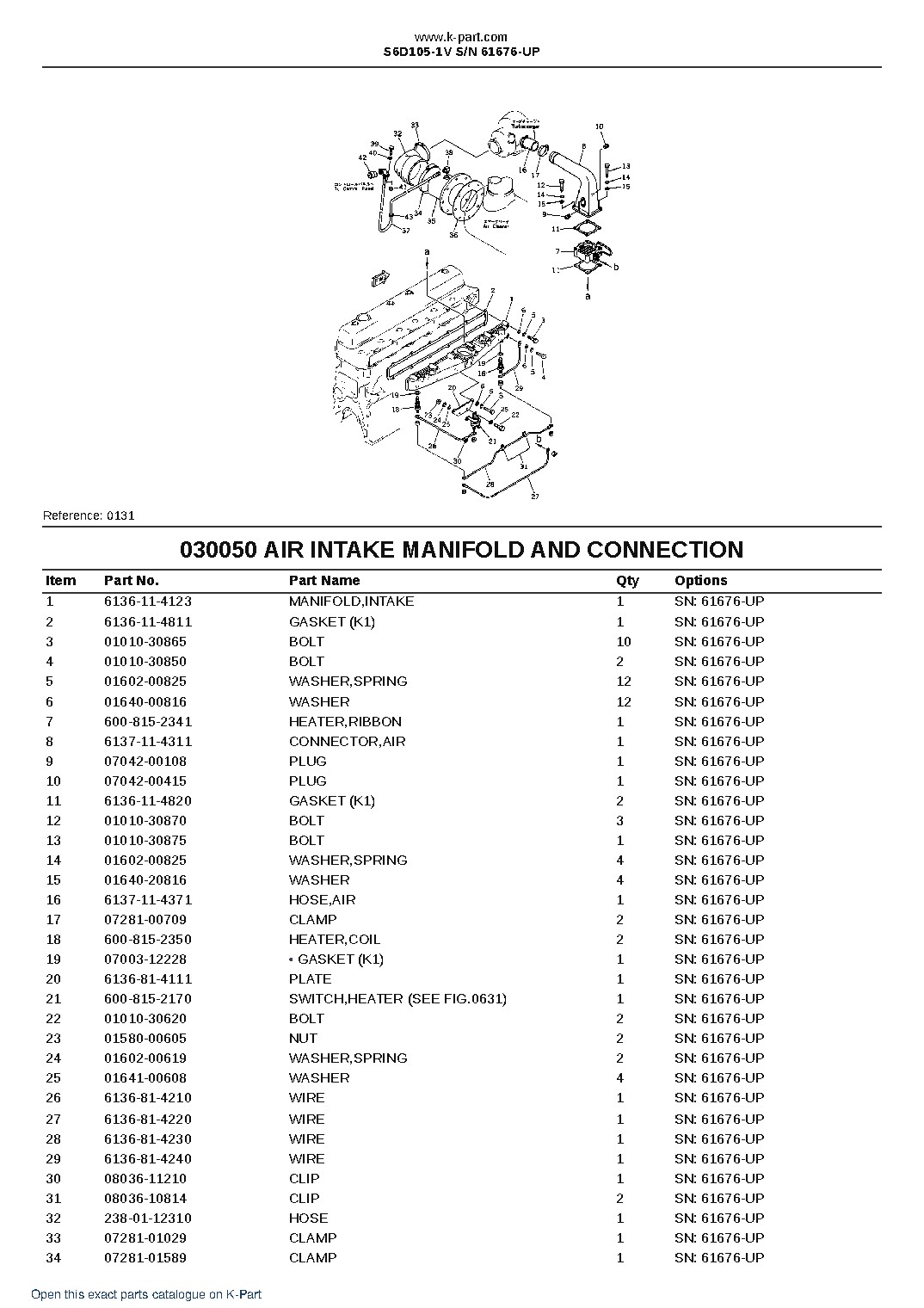 S6D105-1V S/N 61676-UP – sample page 6 S6D105-1V S/N 61676-UP – sample page 6