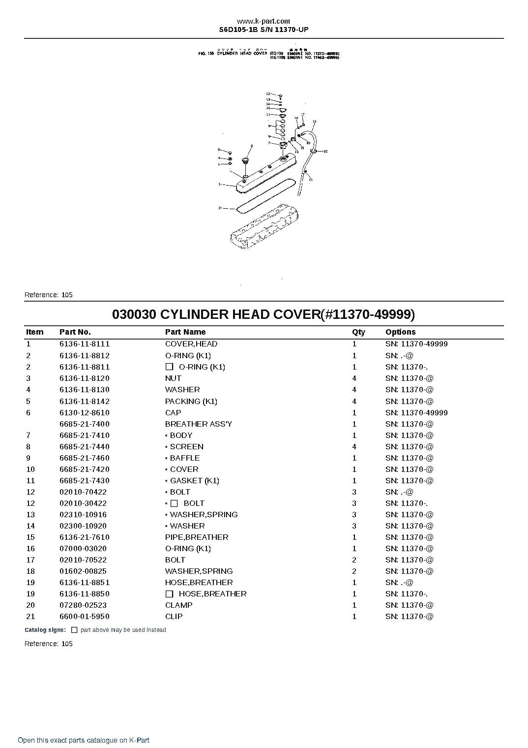S6D105-1B S/N 11370-UP – sample page 4 S6D105-1B S/N 11370-UP – sample page 4