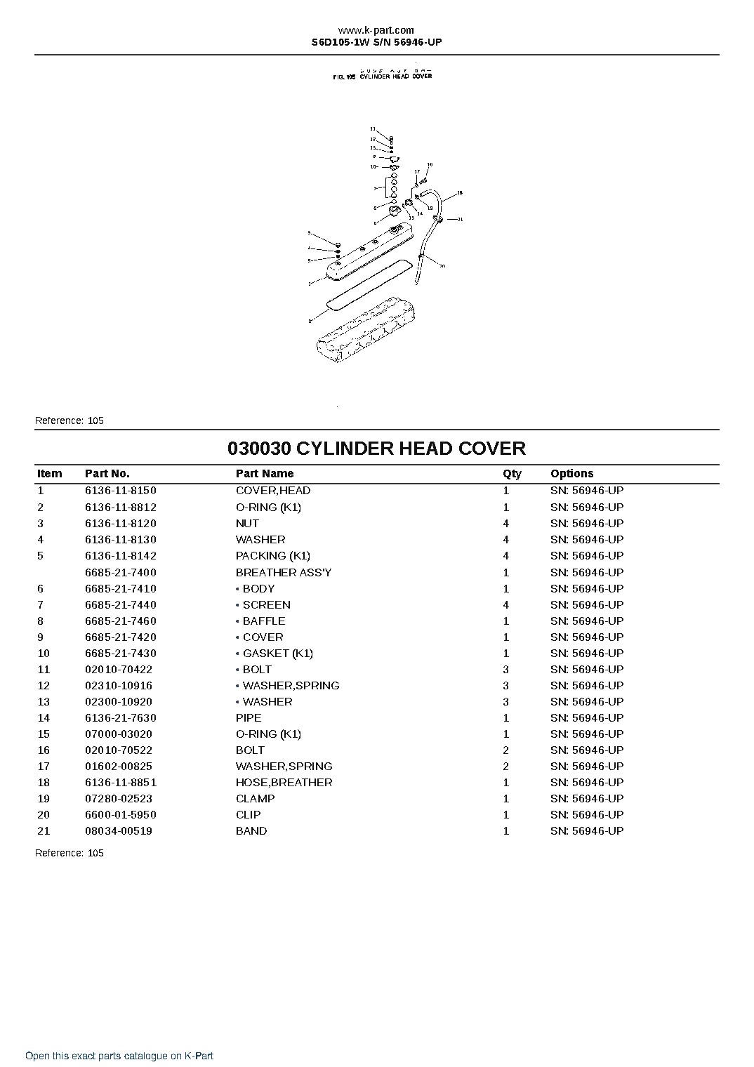 S6D105-1W S/N 56946-UP – sample page 4 S6D105-1W S/N 56946-UP – sample page 4