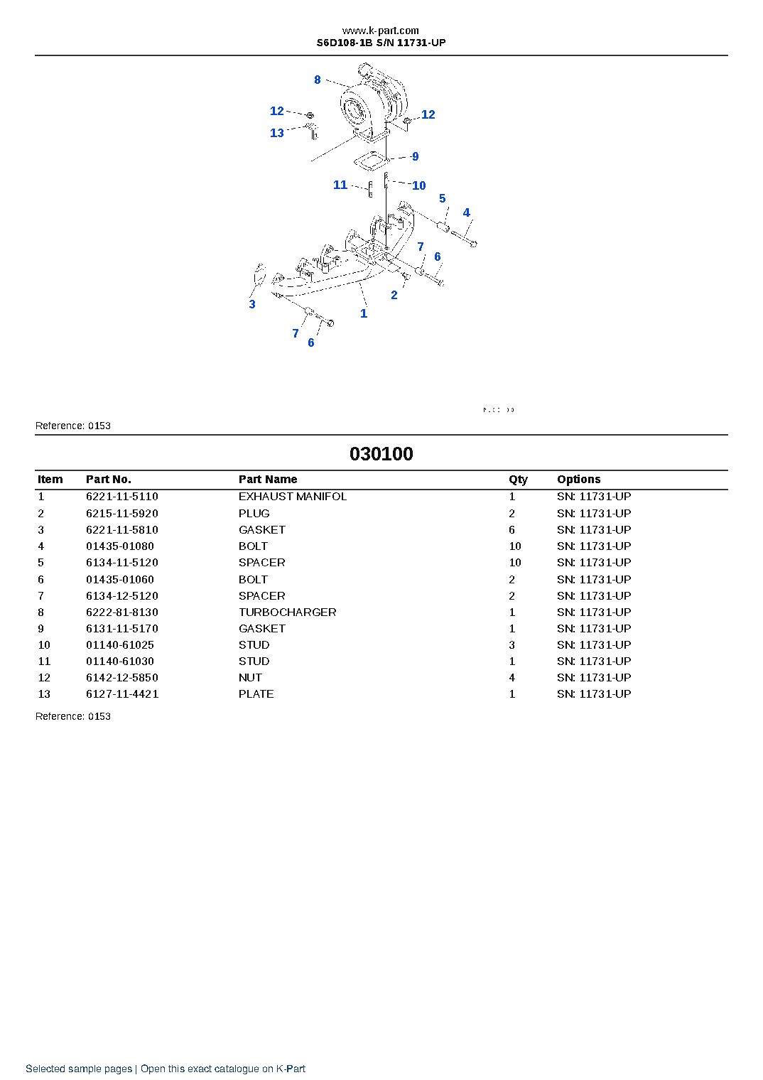 S6D108-1B S/N 11731-UP – sample page 10