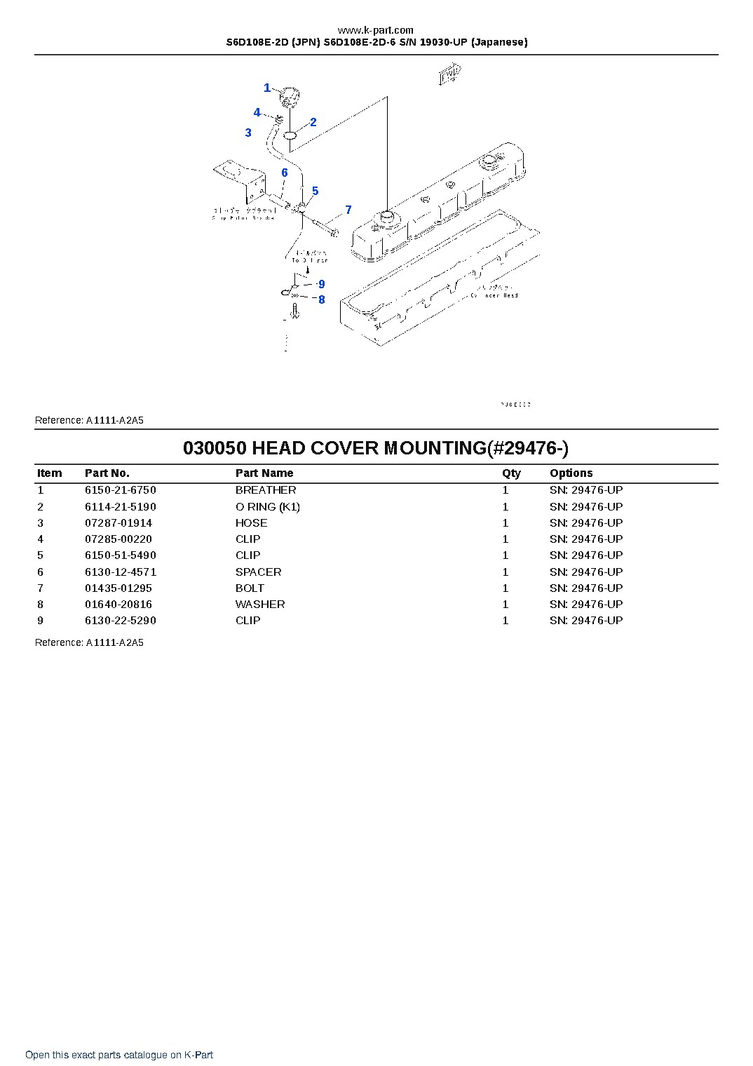 S6D108E-2D (JPN) S6D108E-2D-6 S/N 19030-UP (Japanese) – sample page 6 S6D108E-2D (JPN) S6D108E-2D-6 S/N 19030-UP (Japanese) – sample page 6