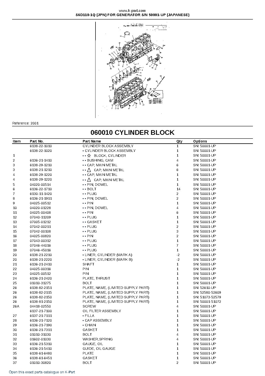 S6D110-1Q (JPN) FOR GENERATOR S/N 50001-UP (JAPANESE) – sample page 7