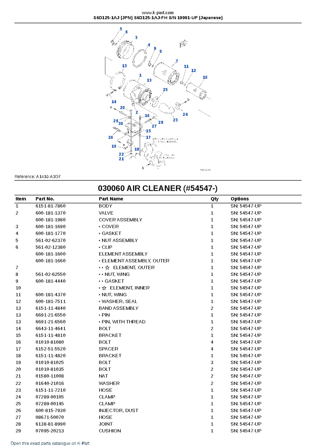 S6D125-1AJ (JPN) S6D125-1AJ-FH S/N 10001-UP (Japanese) – sample page 8 S6D125-1AJ (JPN) S6D125-1AJ-FH S/N 10001-UP (Japanese) – sample page 8