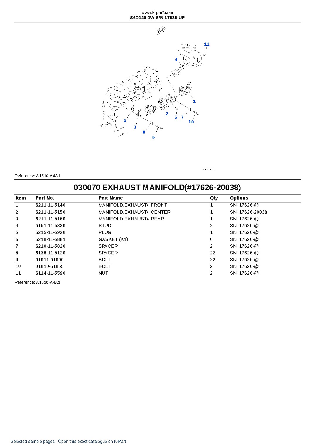 S6D140-1W S/N 17626-UP – sample page 10