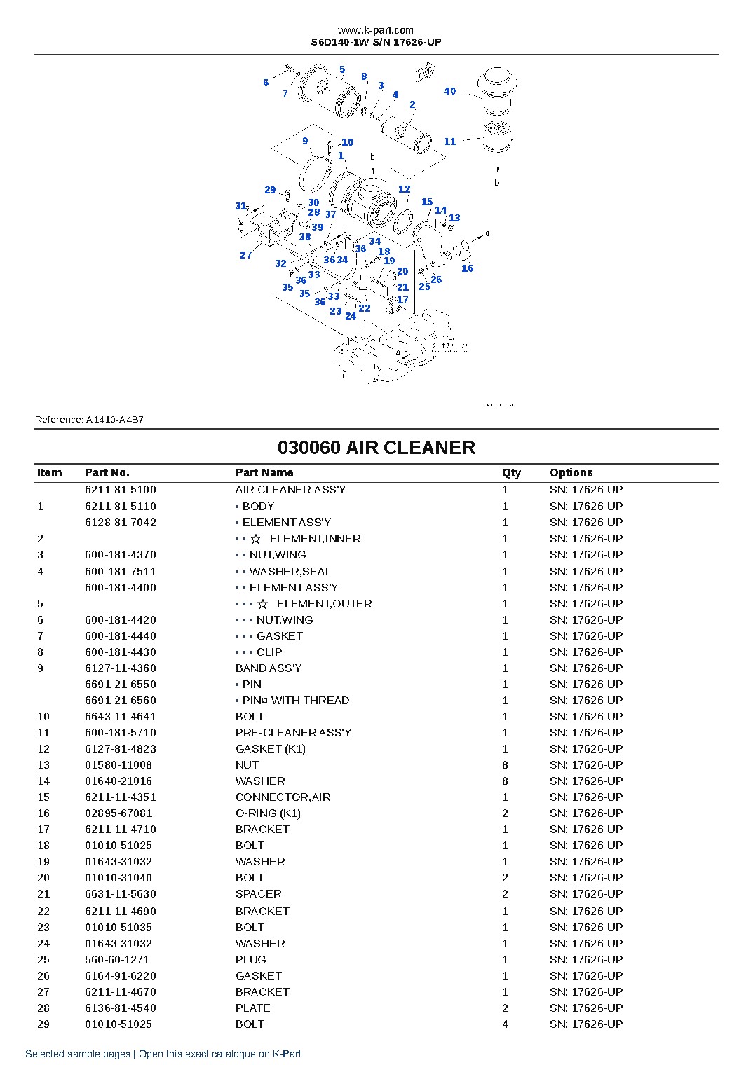 S6D140-1W S/N 17626-UP – sample page 8