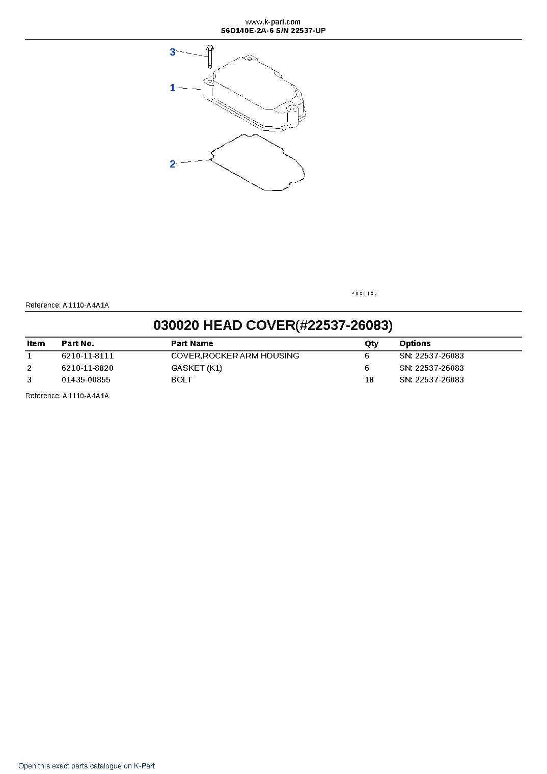 S6D140E-2A-6 S/N 22537-UP – sample page 3 S6D140E-2A-6 S/N 22537-UP – sample page 3