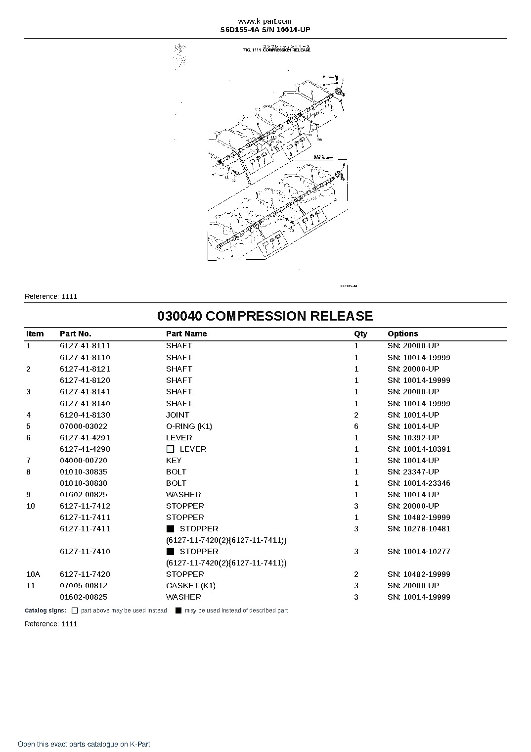 S6D155-4A S/N 10014-UP – sample page 7 S6D155-4A S/N 10014-UP – sample page 7