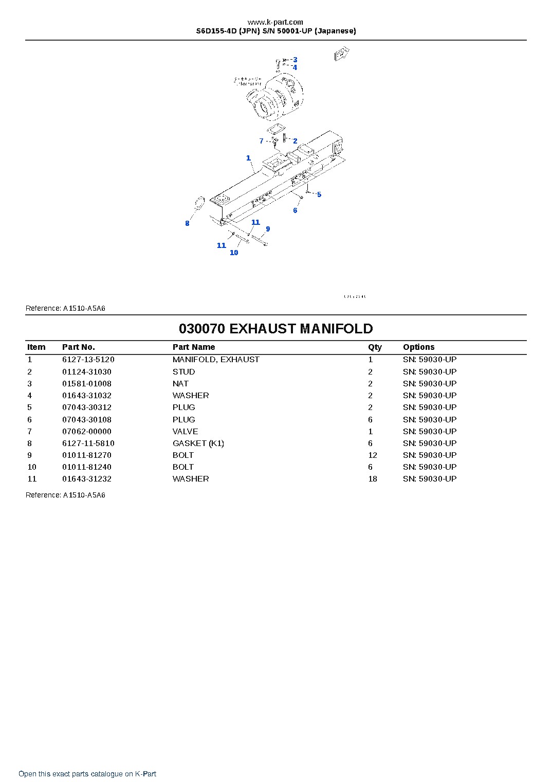 S6D155-4D (JPN)  S/N 50001-UP (Japanese) – sample page 8