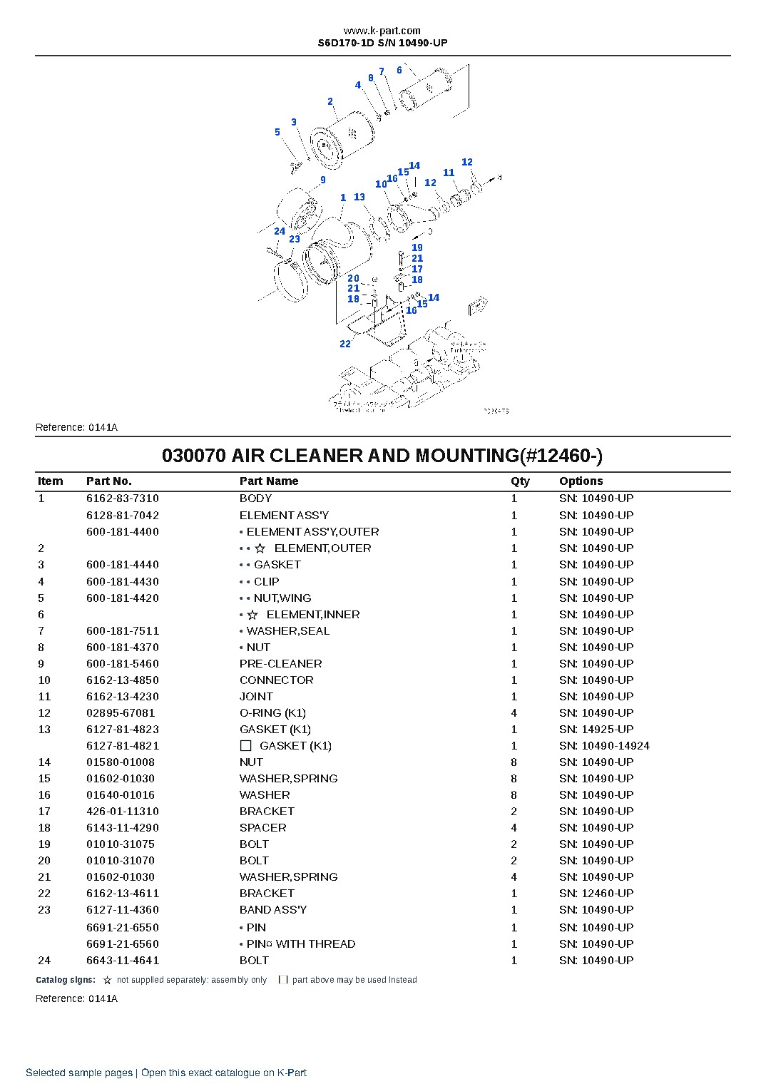 S6D170-1D S/N 10490-UP – sample page 10 S6D170-1D S/N 10490-UP – sample page 10