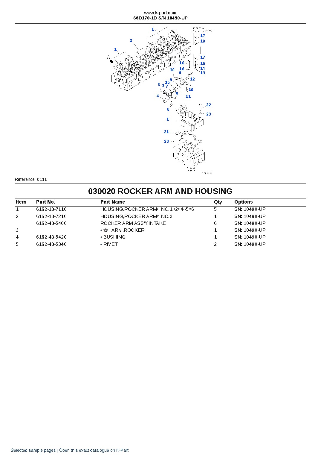 S6D170-1D S/N 10490-UP – sample page 3 S6D170-1D S/N 10490-UP – sample page 3