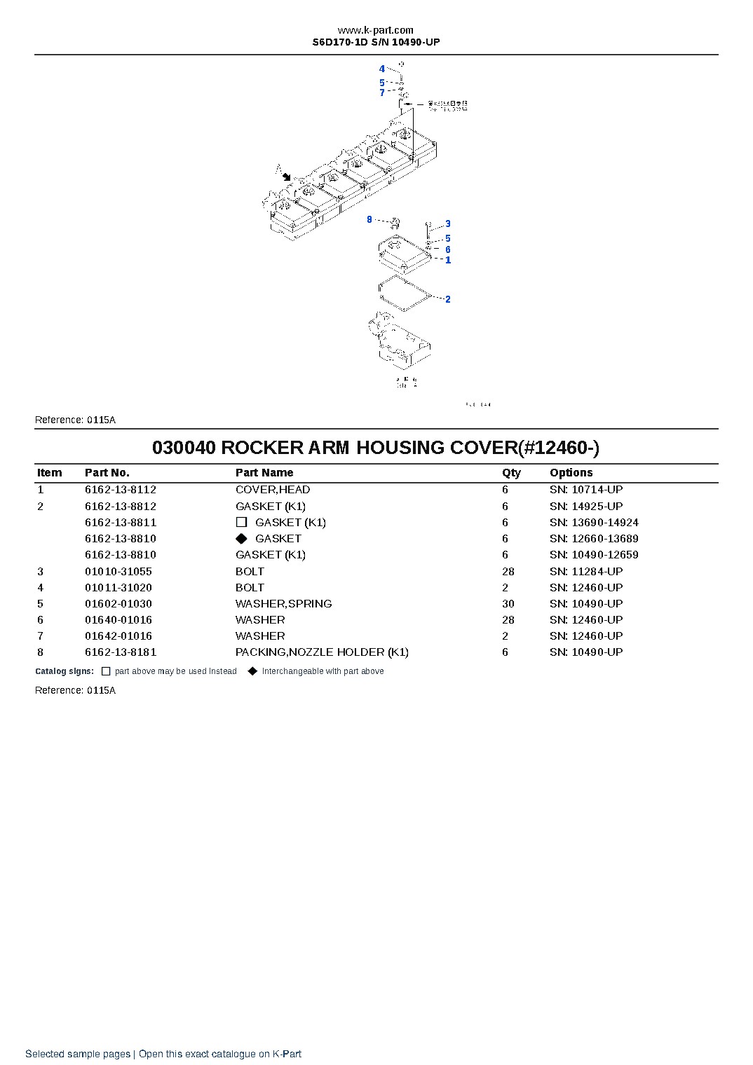 S6D170-1D S/N 10490-UP – sample page 6 S6D170-1D S/N 10490-UP – sample page 6