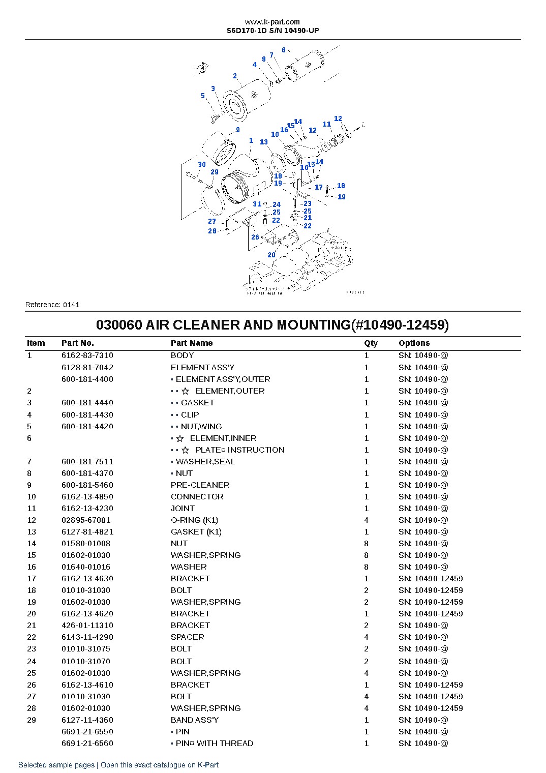 S6D170-1D S/N 10490-UP – sample page 8 S6D170-1D S/N 10490-UP – sample page 8