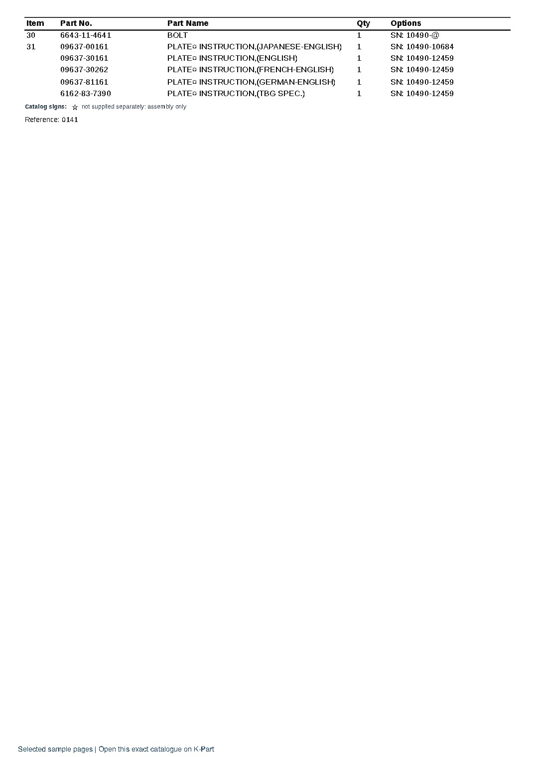 S6D170-1D S/N 10490-UP – sample page 9 S6D170-1D S/N 10490-UP – sample page 9
