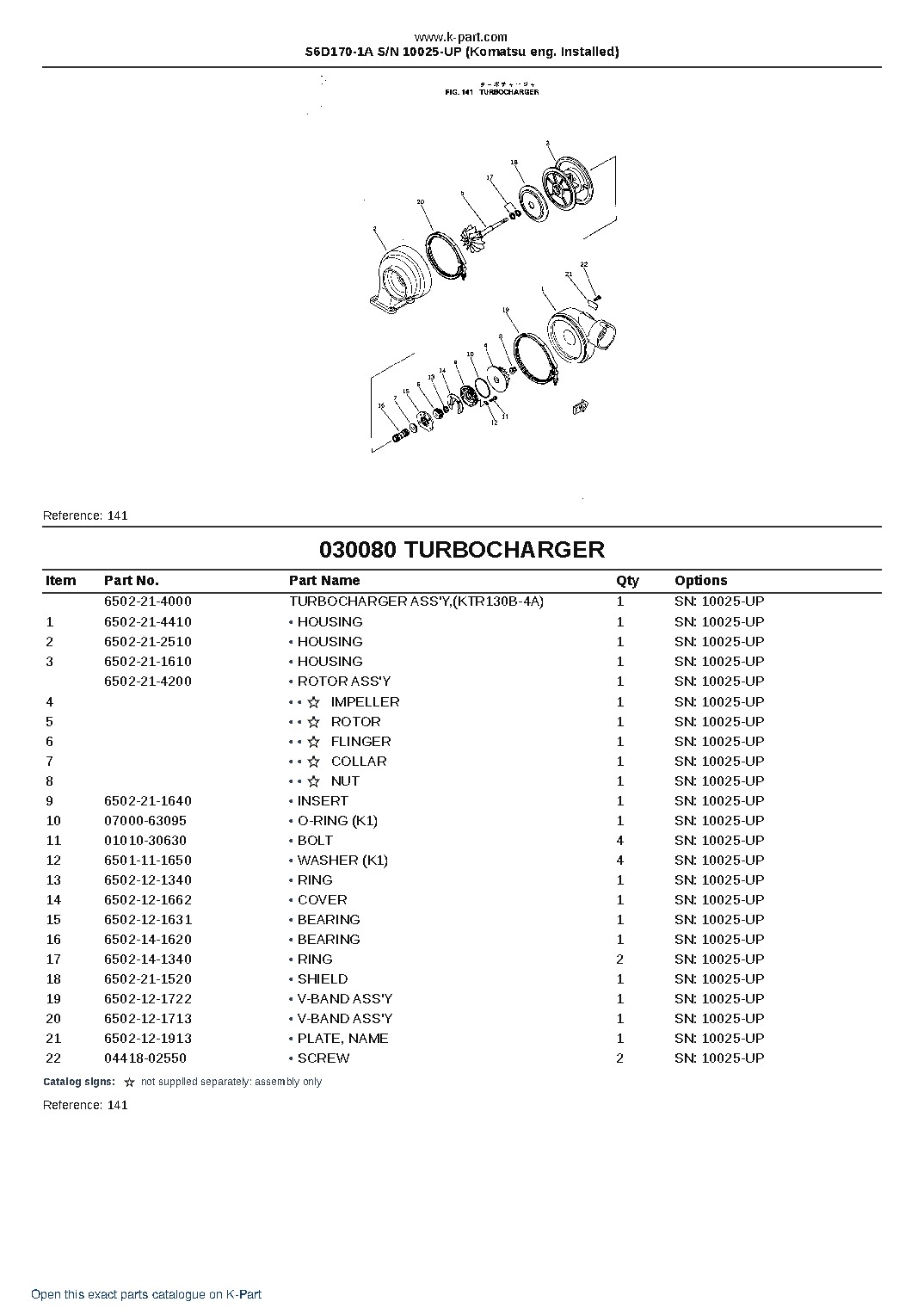 S6D170-1A S/N 10025-UP (Komatsu eng. Installed) – sample page 10