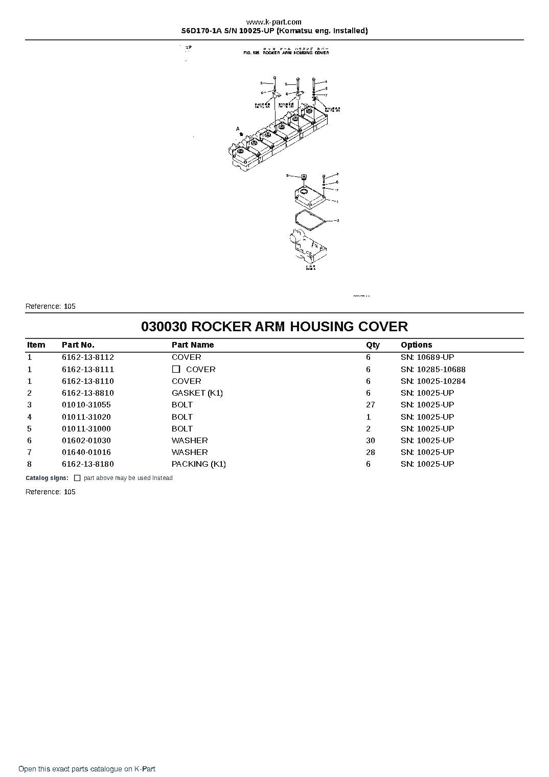 S6D170-1A S/N 10025-UP (Komatsu eng. Installed) – sample page 4