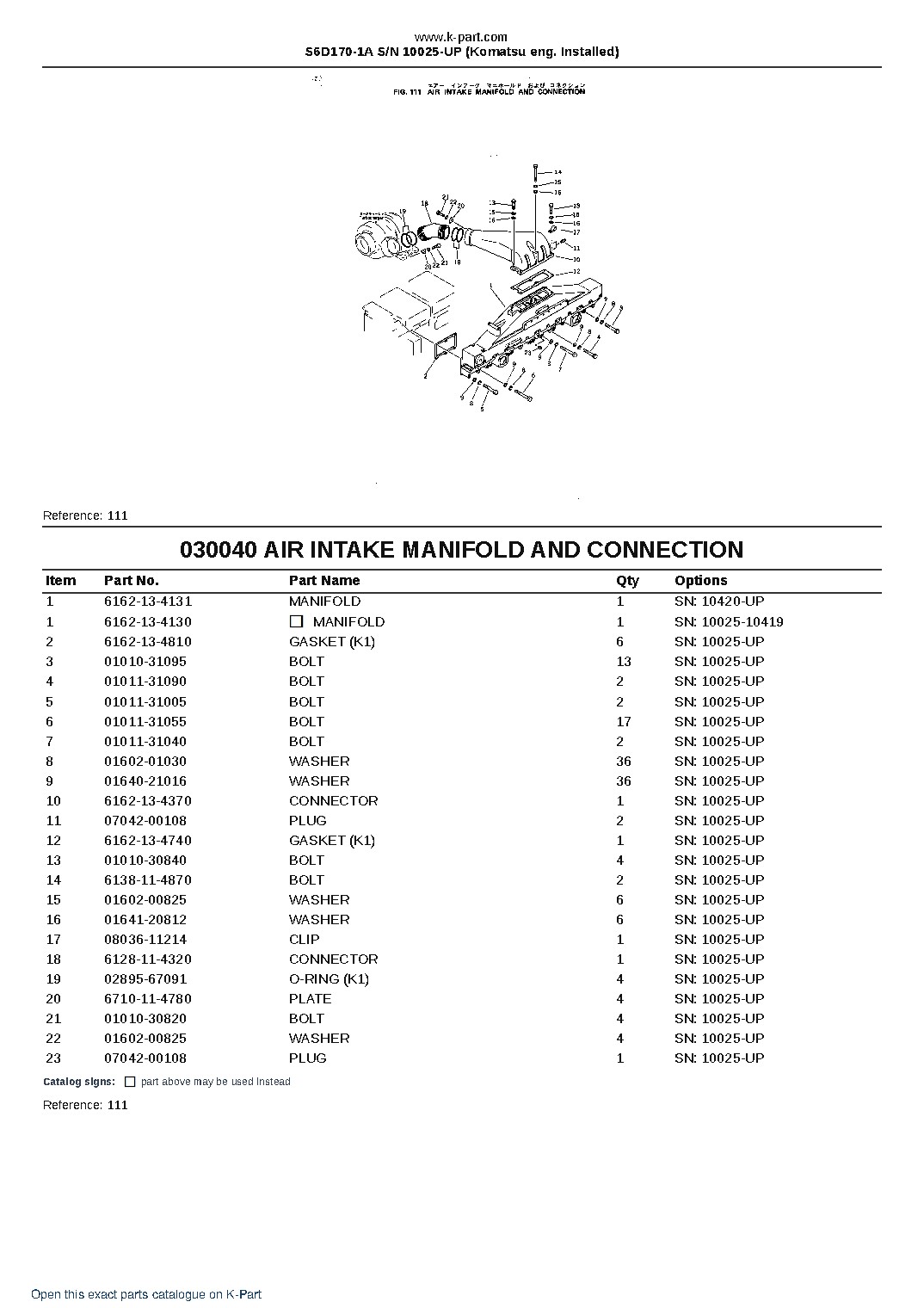 S6D170-1A S/N 10025-UP (Komatsu eng. Installed) – sample page 5