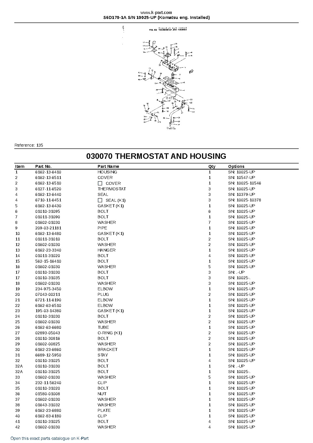 S6D170-1A S/N 10025-UP (Komatsu eng. Installed) – sample page 8