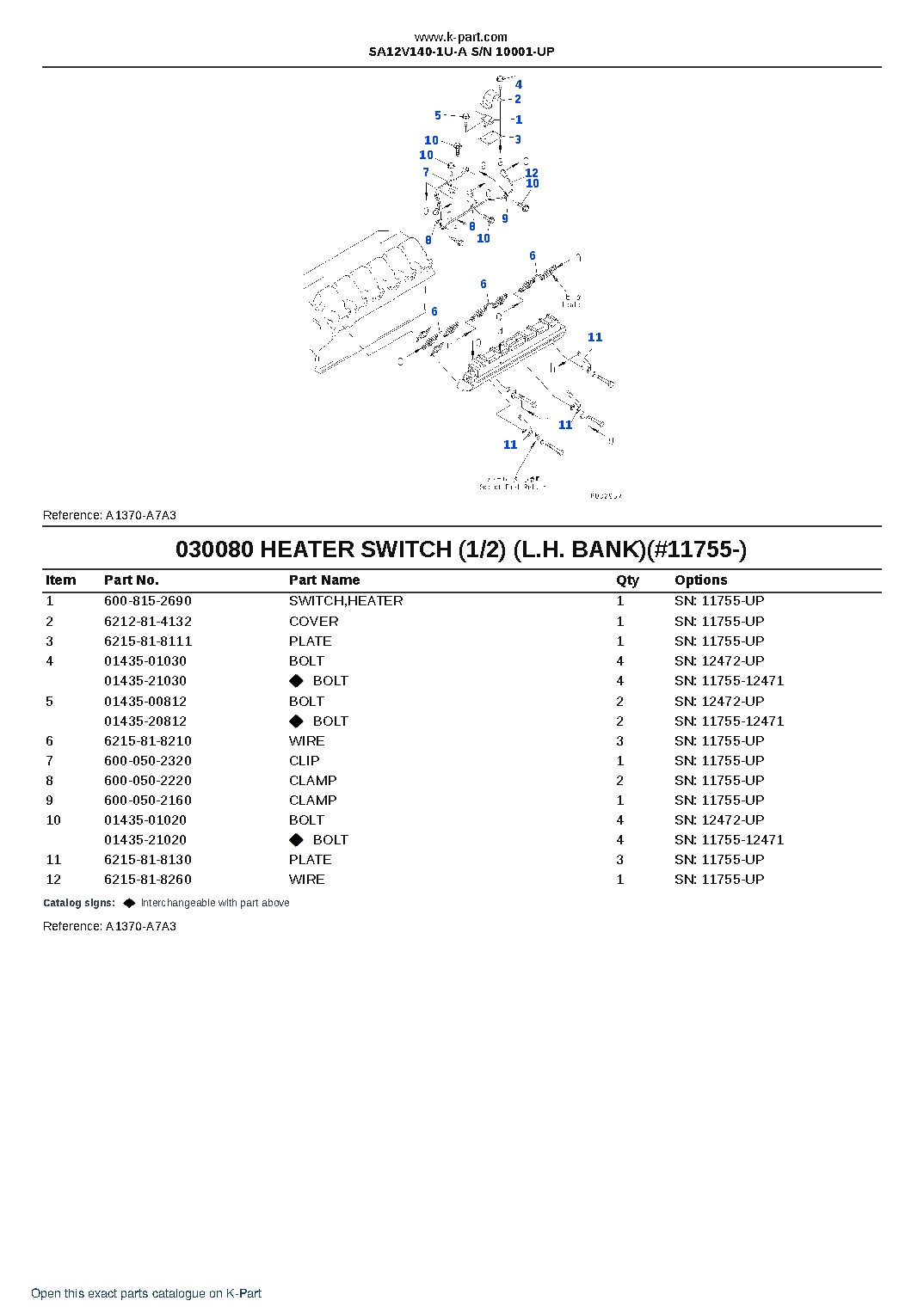 SA12V140-1U-A S/N 10001-UP – sample page 10