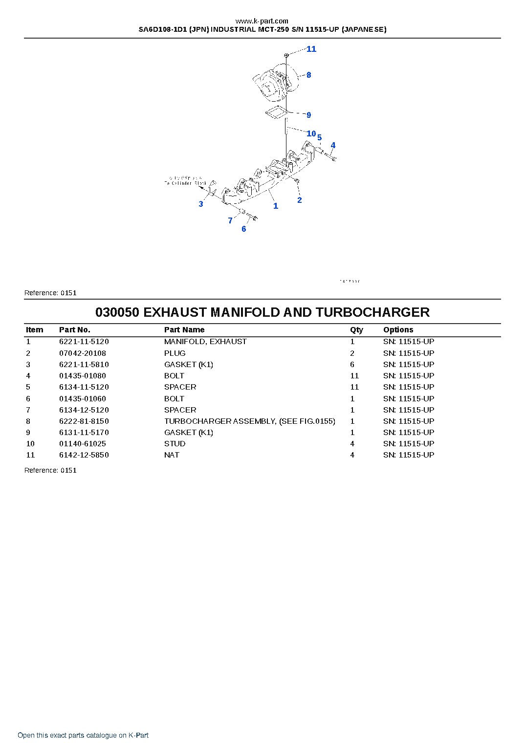 SA6D108-1D1 (JPN) INDUSTRIAL MCT-250 S/N 11515-UP (JAPANESE) – sample page 6 SA6D108-1D1 (JPN) INDUSTRIAL MCT-250 S/N 11515-UP (JAPANESE) – sample page 6
