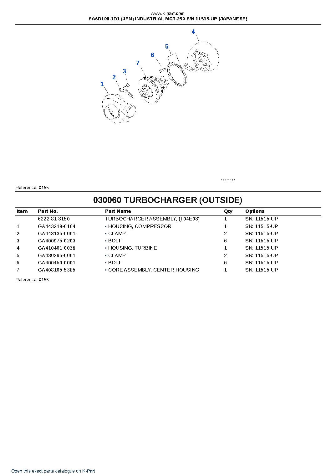SA6D108-1D1 (JPN) INDUSTRIAL MCT-250 S/N 11515-UP (JAPANESE) – sample page 7 SA6D108-1D1 (JPN) INDUSTRIAL MCT-250 S/N 11515-UP (JAPANESE) – sample page 7