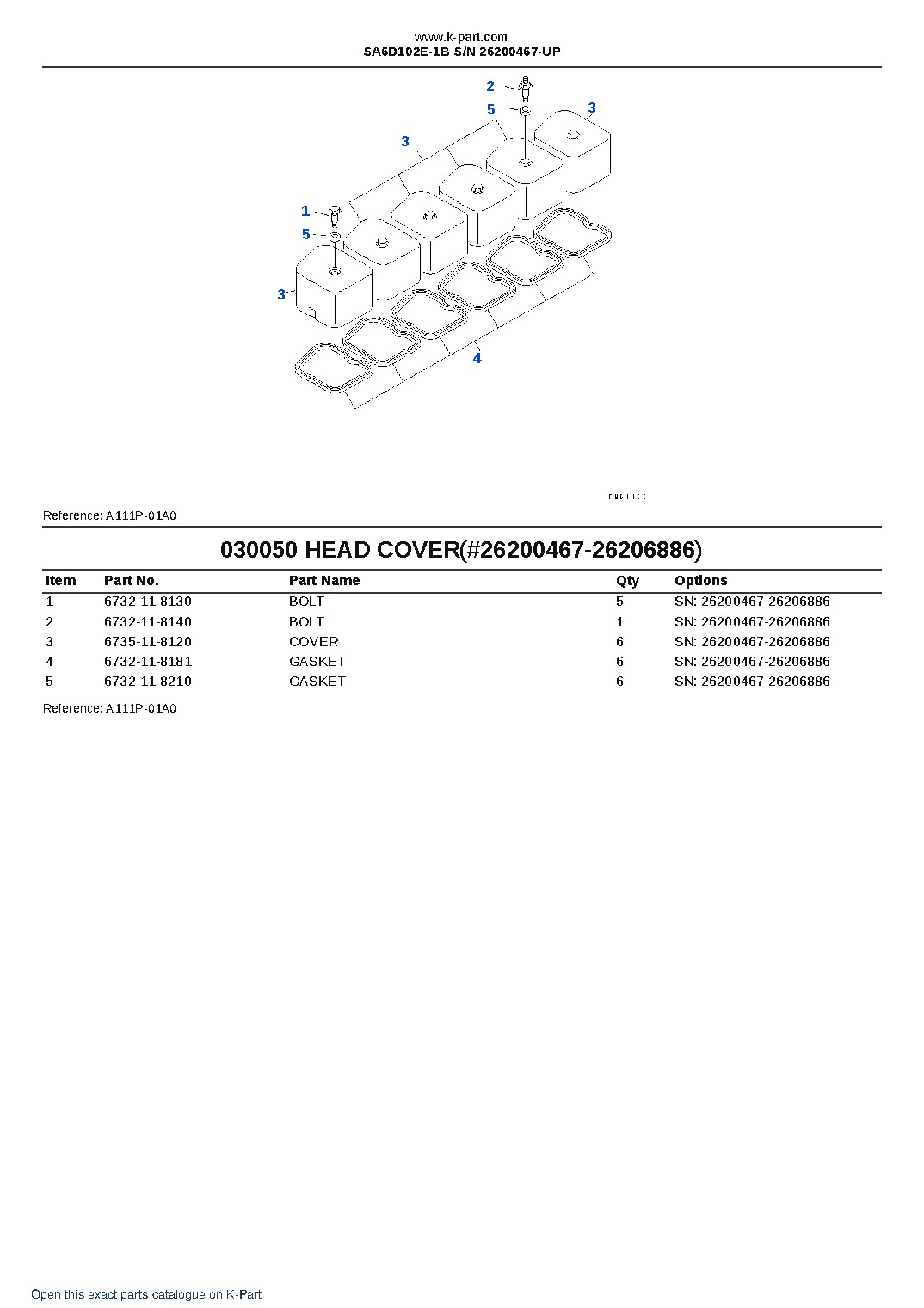 SA6D102E-1B S/N 26200467-UP – sample page 5 SA6D102E-1B S/N 26200467-UP – sample page 5