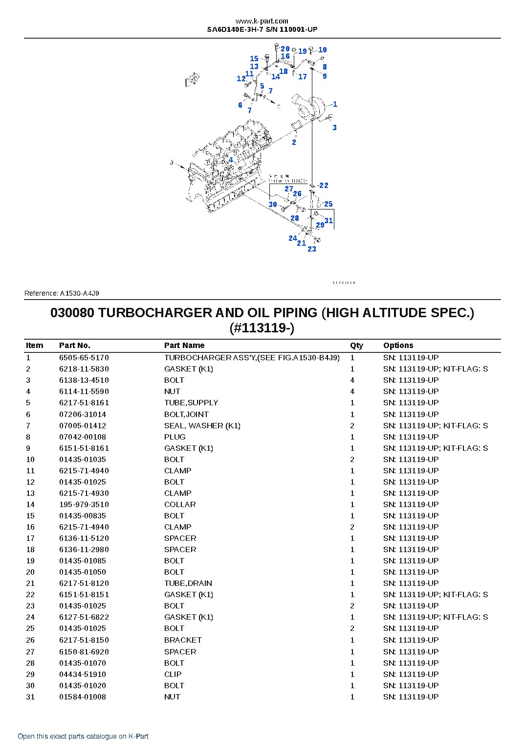 SA6D140E-3H-7 S/N 110001-UP – sample page 10 SA6D140E-3H-7 S/N 110001-UP – sample page 10