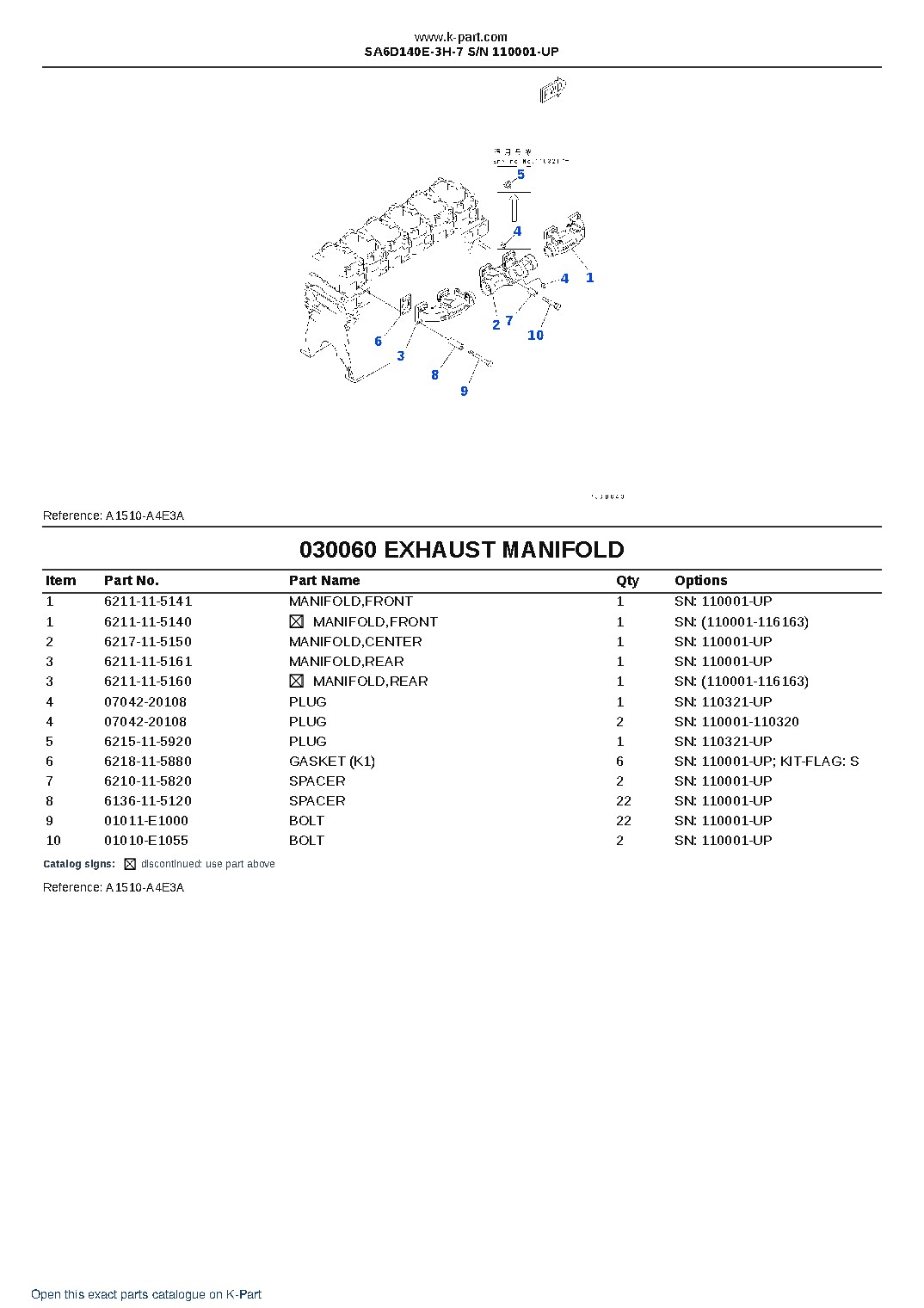 SA6D140E-3H-7 S/N 110001-UP – sample page 8 SA6D140E-3H-7 S/N 110001-UP – sample page 8