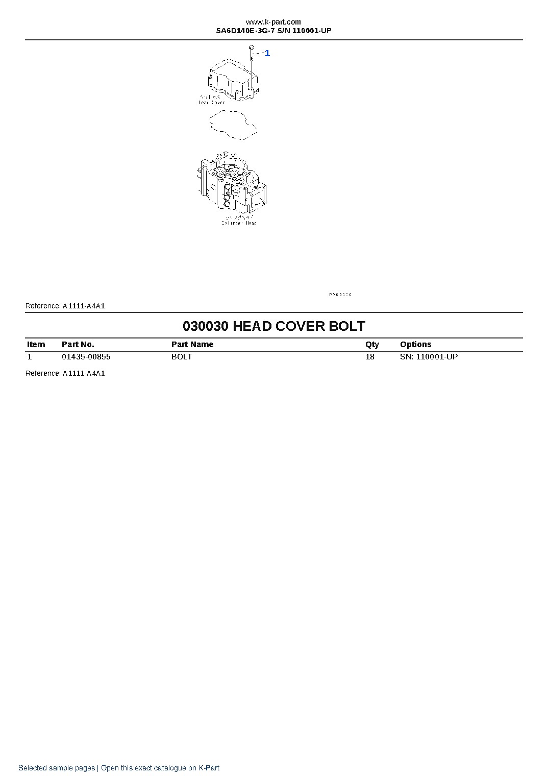SA6D140E-3G-7 S/N 110001-UP – sample page 4 SA6D140E-3G-7 S/N 110001-UP – sample page 4