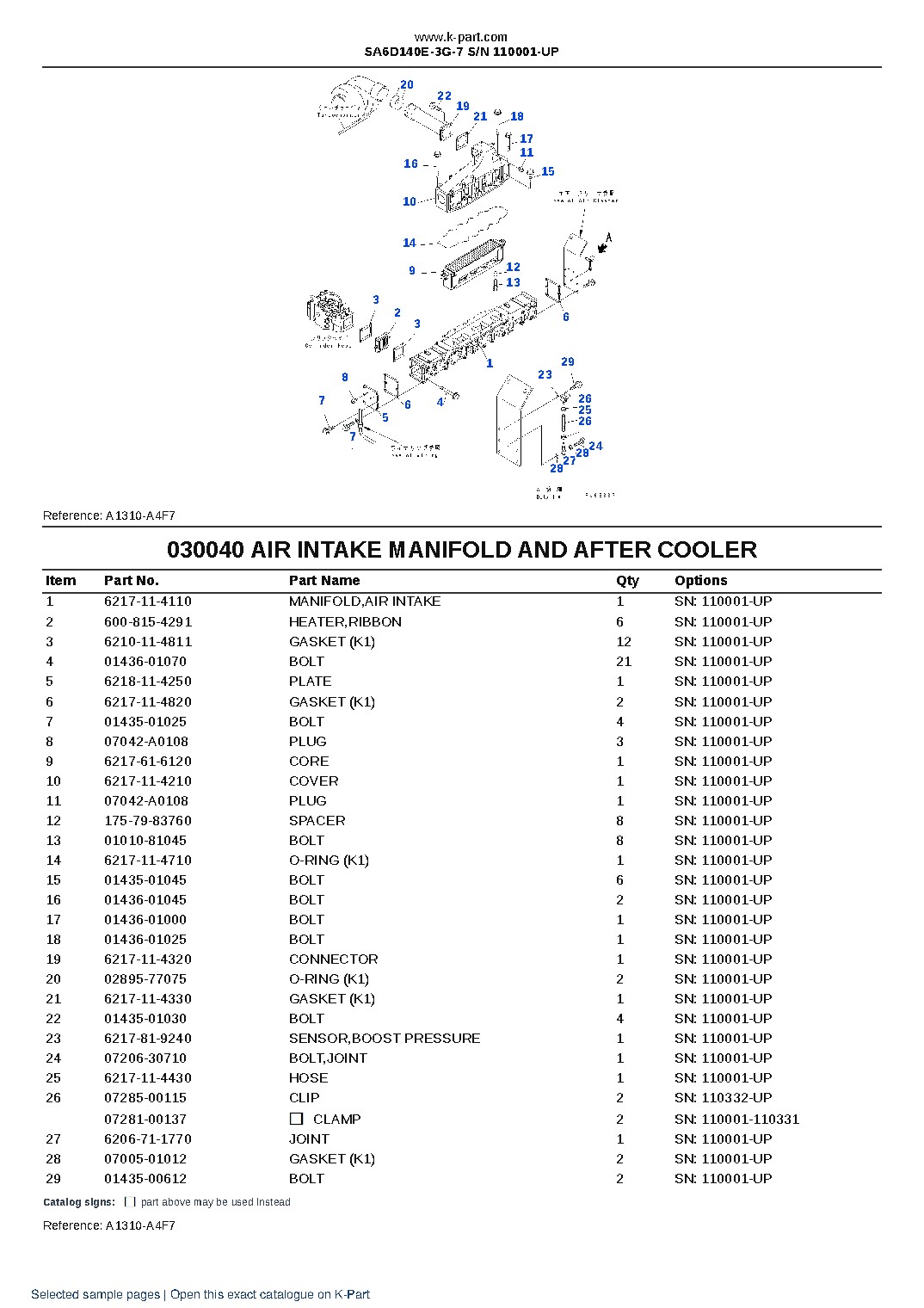 SA6D140E-3G-7 S/N 110001-UP – sample page 5 SA6D140E-3G-7 S/N 110001-UP – sample page 5
