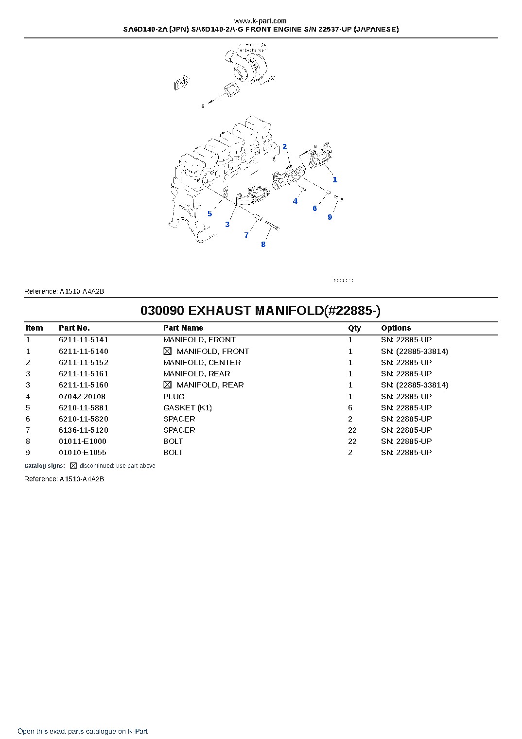 SA6D140-2A (JPN) SA6D140-2A-G FRONT ENGINE S/N 22537-UP (JAPANESE) – sample page 10 SA6D140-2A (JPN) SA6D140-2A-G FRONT ENGINE S/N 22537-UP (JAPANESE) – sample page 10