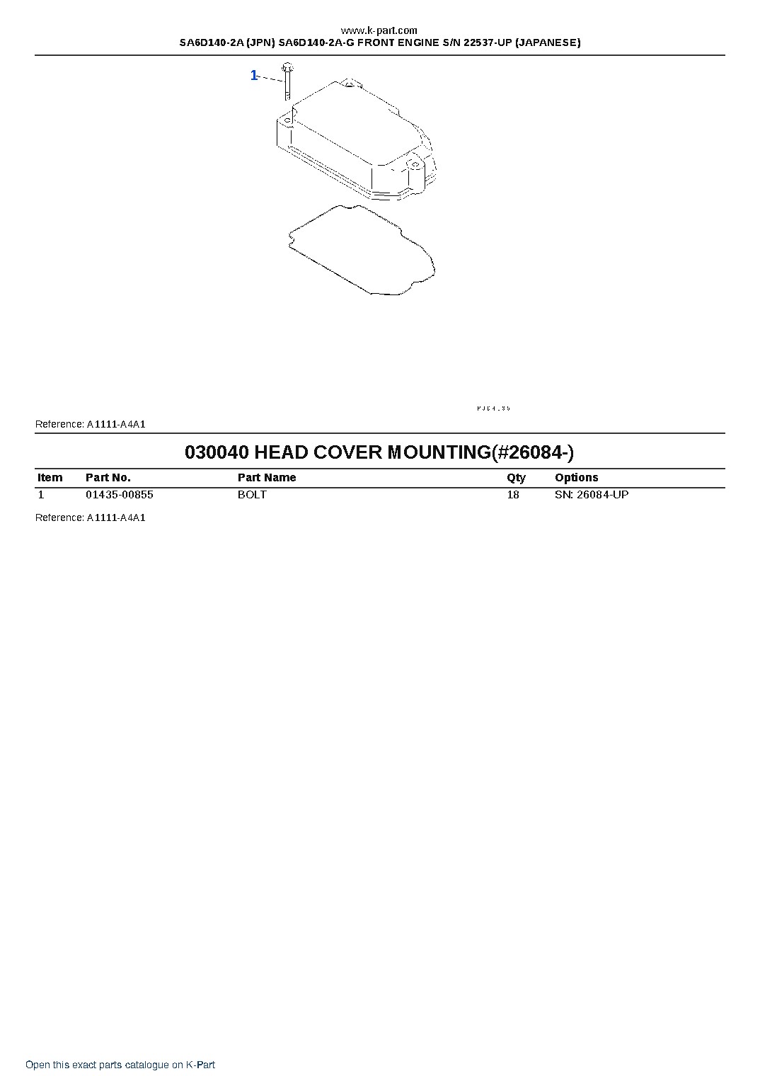 SA6D140-2A (JPN) SA6D140-2A-G FRONT ENGINE S/N 22537-UP (JAPANESE) – sample page 5 SA6D140-2A (JPN) SA6D140-2A-G FRONT ENGINE S/N 22537-UP (JAPANESE) – sample page 5