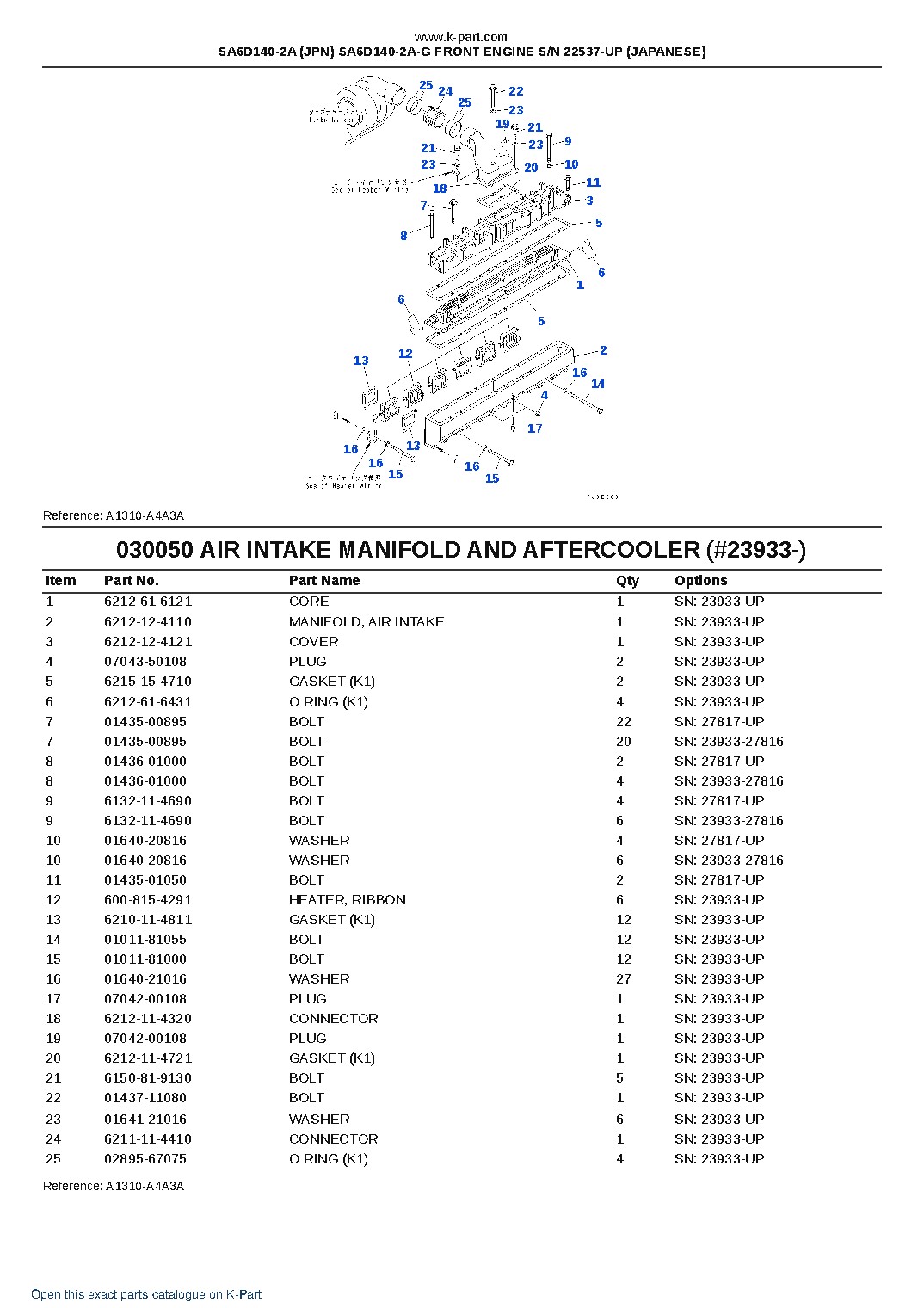 SA6D140-2A (JPN) SA6D140-2A-G FRONT ENGINE S/N 22537-UP (JAPANESE) – sample page 6 SA6D140-2A (JPN) SA6D140-2A-G FRONT ENGINE S/N 22537-UP (JAPANESE) – sample page 6