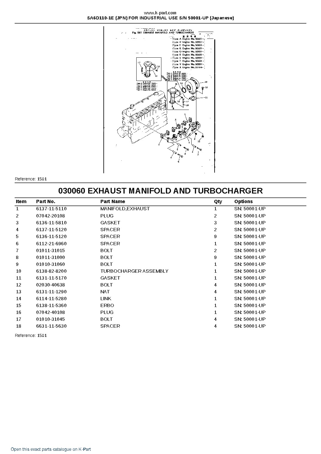 SA6D110-1E (JPN) FOR INDUSTRIAL USE S/N 50001-UP (Japanese) – sample page 9