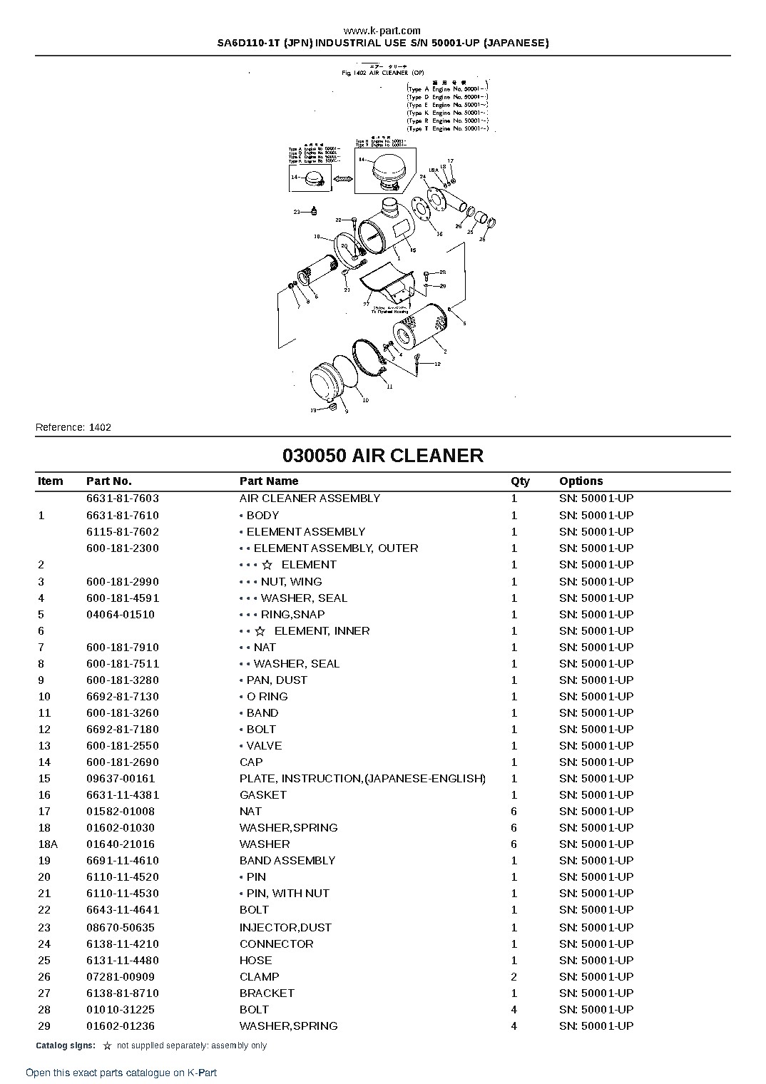 SA6D110-1T (JPN) INDUSTRIAL USE S/N 50001-UP (JAPANESE) – sample page 7
