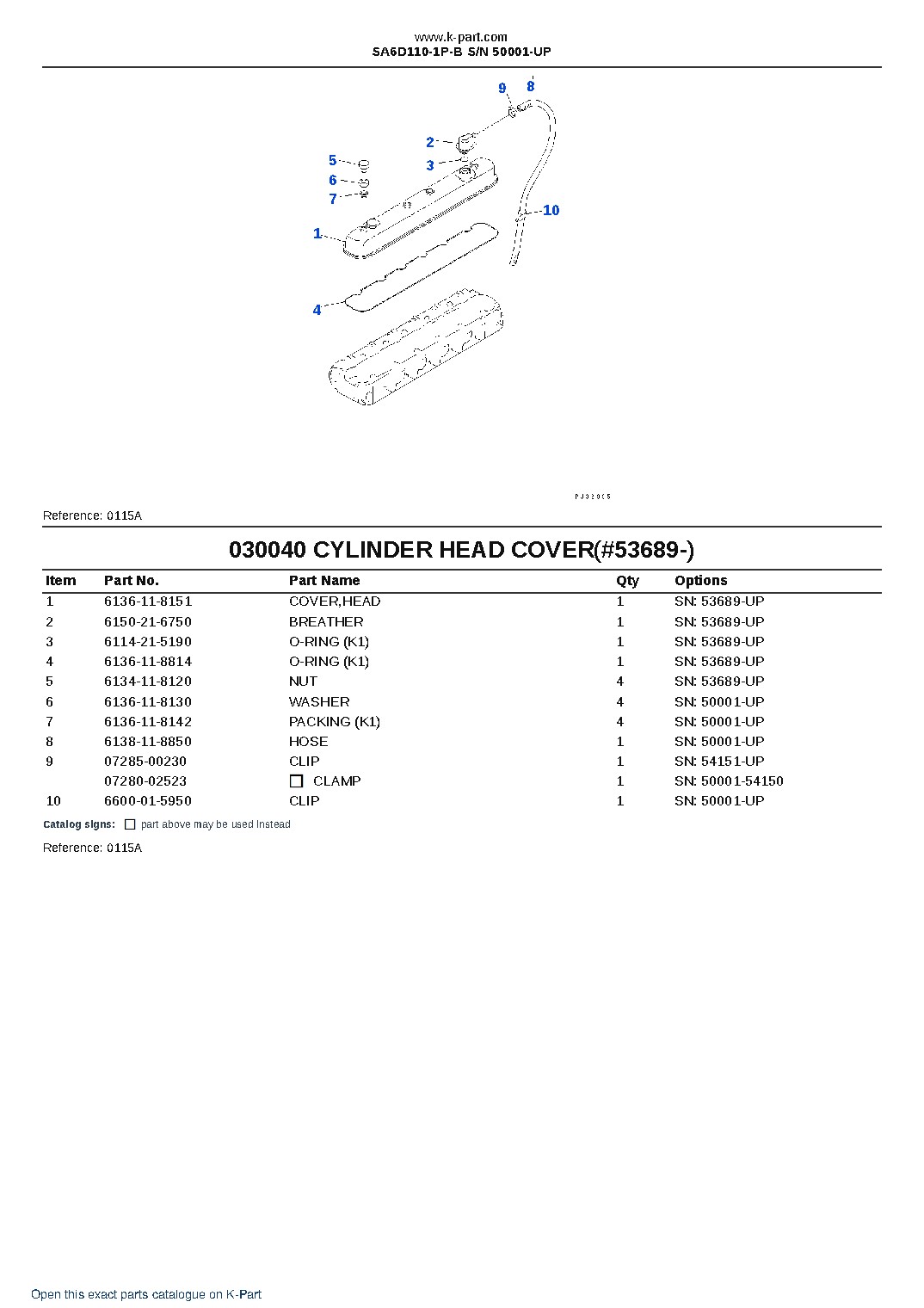 SA6D110-1P-B S/N 50001-UP – sample page 4 SA6D110-1P-B S/N 50001-UP – sample page 4