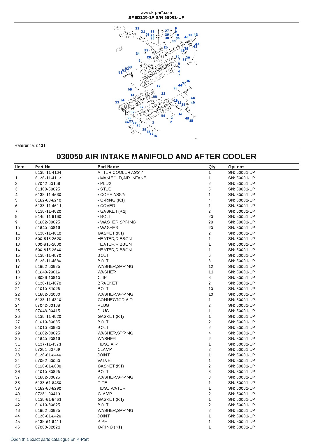 SA6D110-1F S/N 50001-UP – sample page 6 SA6D110-1F S/N 50001-UP – sample page 6