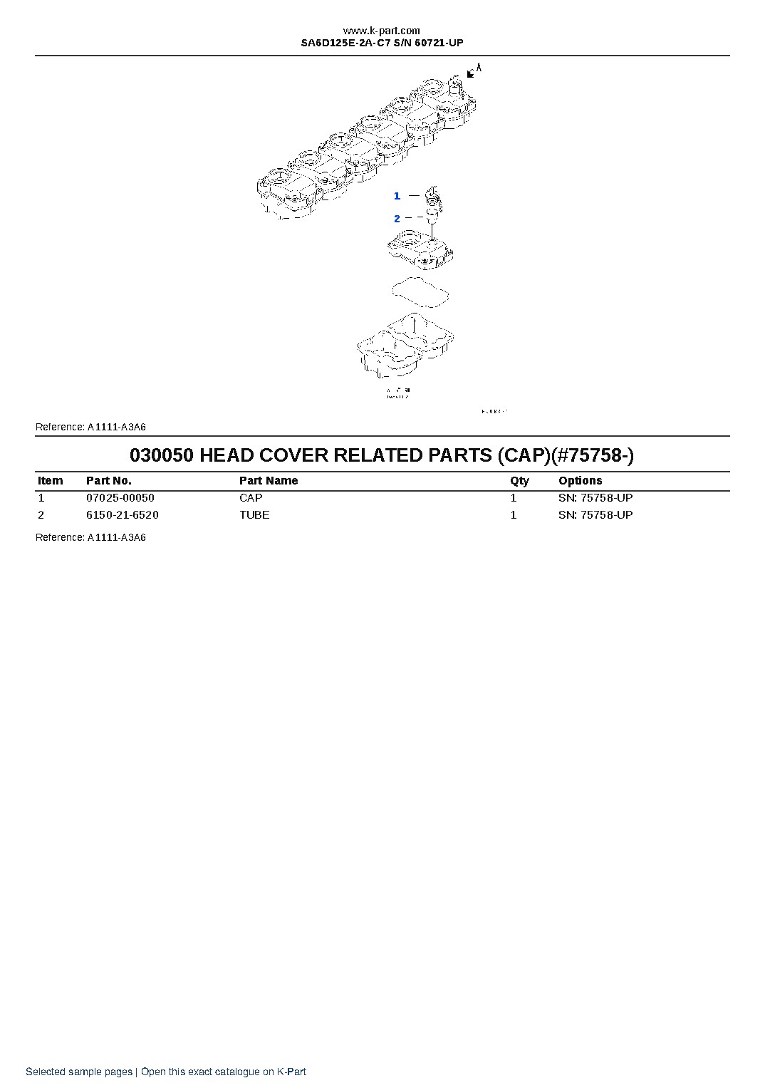SA6D125E-2A-C7 S/N 60721-UP – sample page 5 SA6D125E-2A-C7 S/N 60721-UP – sample page 5